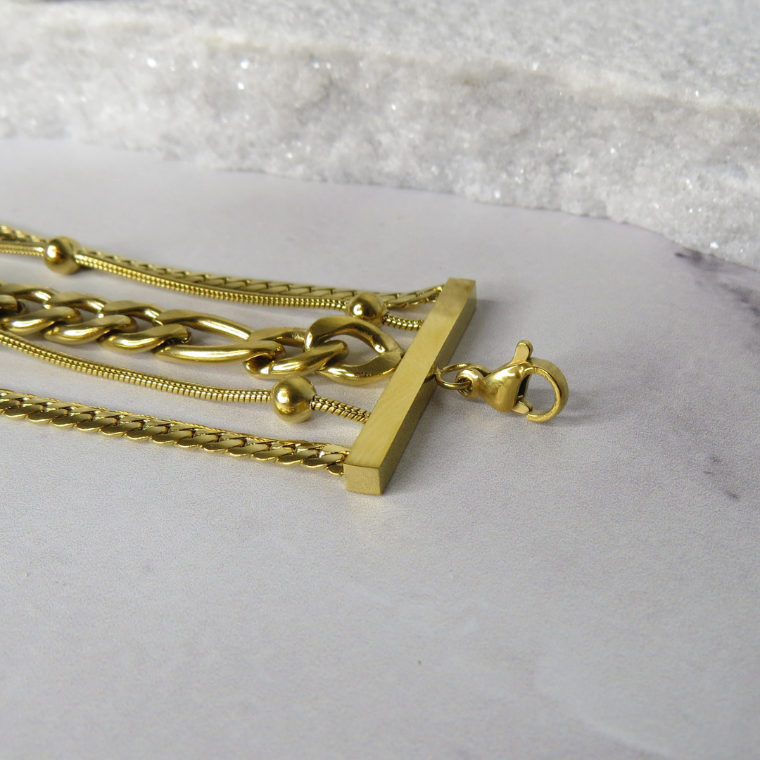 Bold 5 Stacked Bracelet