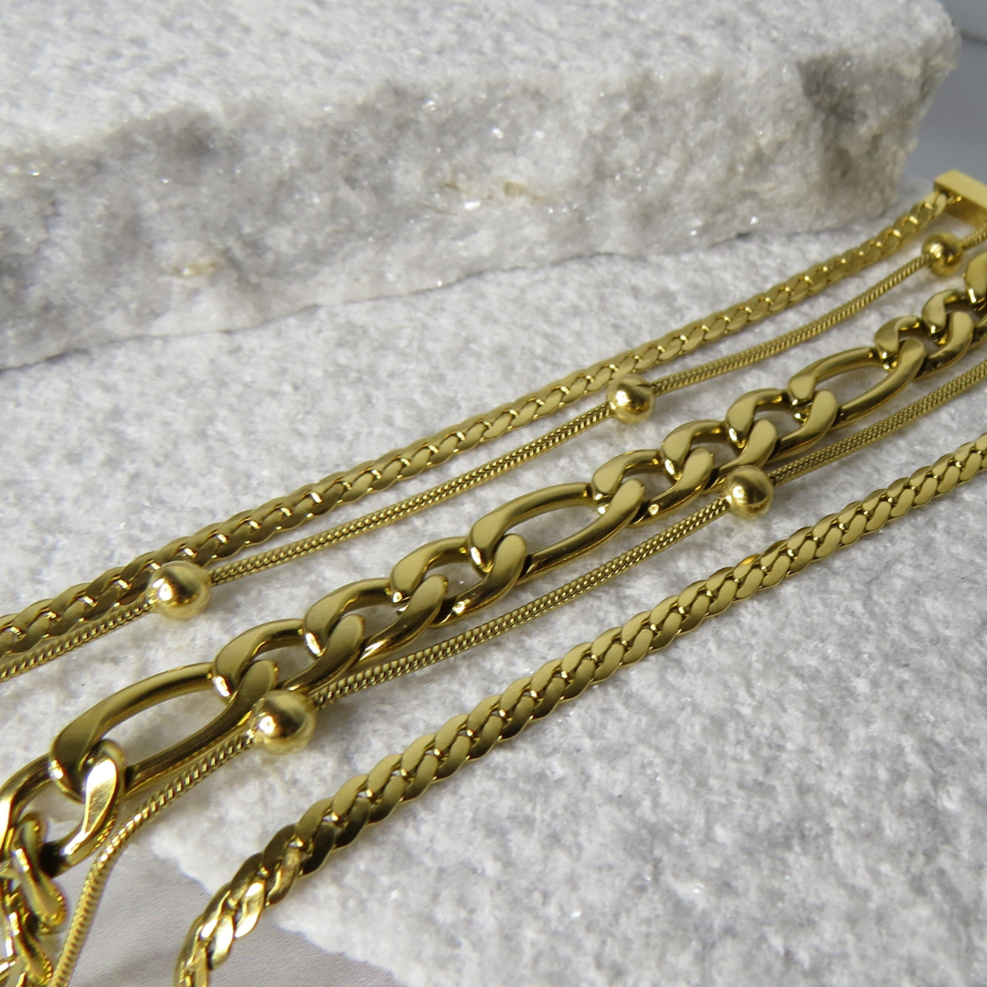 Bold 5 Stacked Bracelet