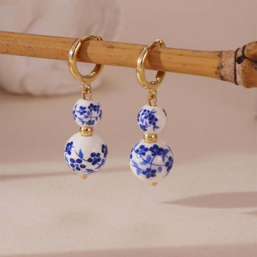 Daisy Double Bead Earrings