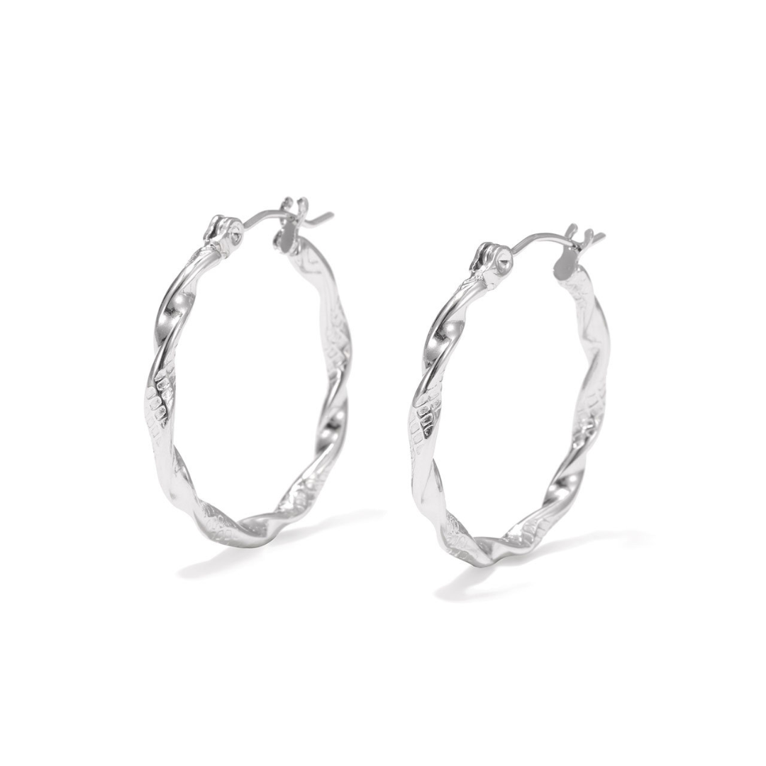 Twisted Hoop S Earrings