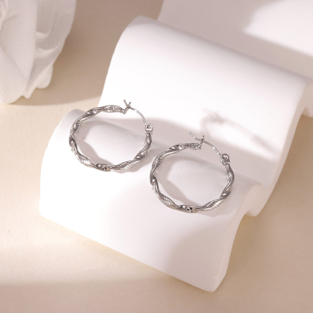 Twisted Hoop S Earrings