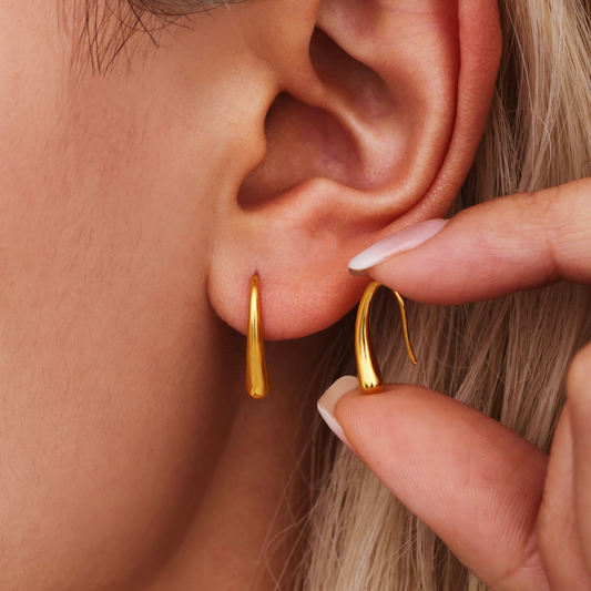 Sleek Teardrop  Dangle Earrings