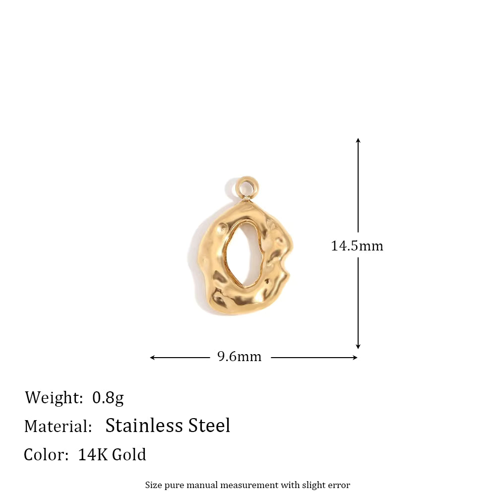 Oval Hammered Charm