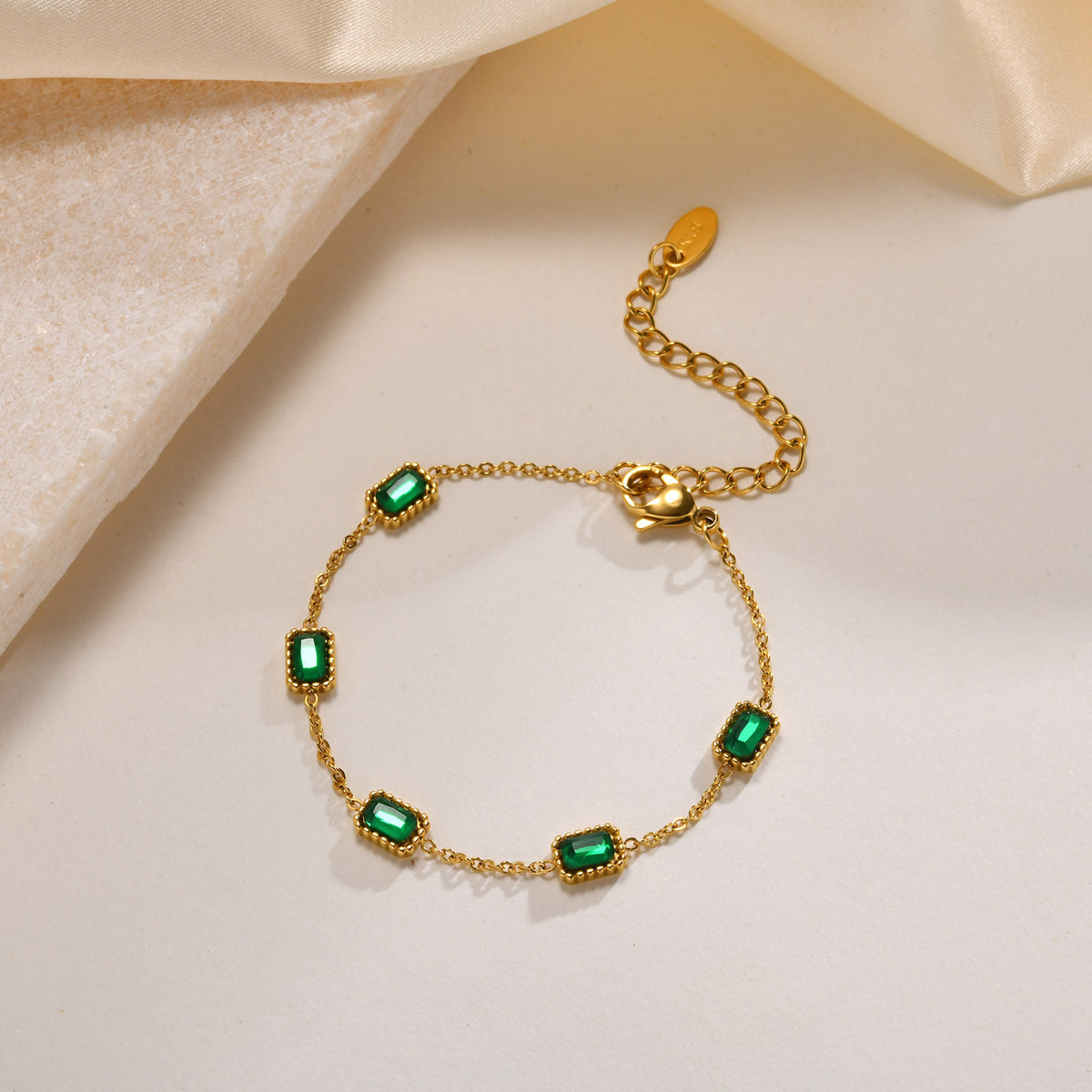 Emerald Green Zircon Bracelets